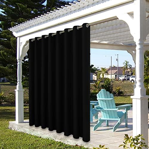 bonzer outdoor waterproof curtains for patio extra wide on a desk or shelf