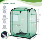 ohuhu pop up greenhouse for outdoors, portable walk-in shown in use