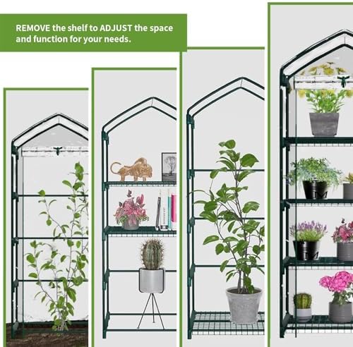 mini greenhouse for indoor outdoor, small plants green, view 9