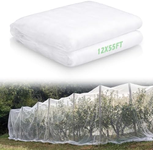 50 ft garden mesh netting insect mosquito net, front angle view