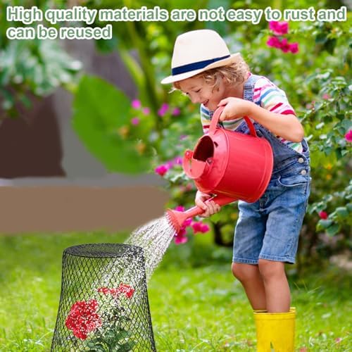 9.13"×9.13" chicken wire cloche plant covers garden netting showing dimensions