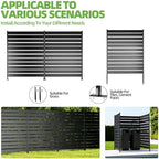 privacy fence screen for ac & trash, 48" showing dimensions