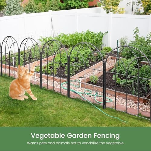 decorative garden fence,20ftx15.66 h,rustproof no dig fence, 19 on a desk or shelf