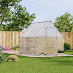 6'x9' aluminum-framed polycarbonate greenhouse, heavy duty polycarbonate greenhouse, view 9