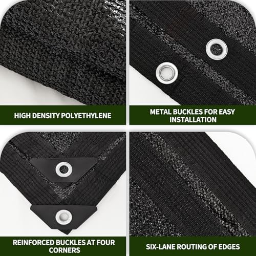 40% shade cloth 16×20ft hdpe mesh net with, close-up detail