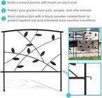 sunnydaze no dig decorative garden fence border, 5 shown in use
