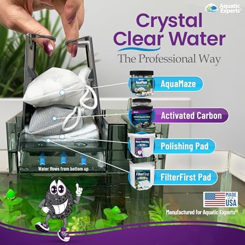 premium activated carbon for aquariums – 3 lbs showing dimensions