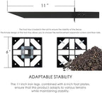 kozyard 50" w x 48" h outdoor privacy showing dimensions