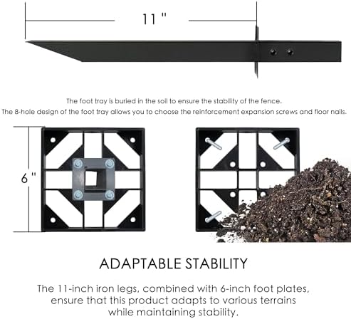 kozyard 50" w x 48" h outdoor privacy showing dimensions