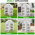 yesker greenhouse 57"x29"x77" walk in green house, view 9