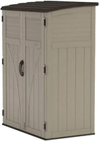 Suncast Outdoor Storage Shed, Water Resistant Resin Vertical Outdoor Storage Cabinet for Patio, Garden Tools, Cushions, & Equipment, Weatherproof Multi-Wall Design, 54 cu. ft., Made in USA