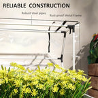 outsunny raised garden bed with flip-up cover, 39.4"x18.9"x48.8", package contents