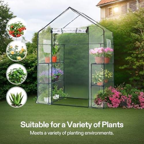vivosun transparent 57 x 29 x 77-inch mini on a desk or shelf