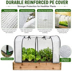 portable mini greenhouse, 55x32x28 inches pe cover with, close-up detail