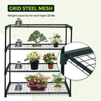 eagle peak 8'x6' portable greenhouse with two shelves, front angle view
