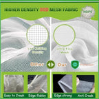 large fruit tree netting 2 pack 10x10 ft showing dimensions