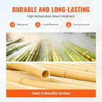 vevor natural rolled bamboo fence, eco-friendly privacy screen, close-up detail