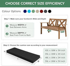 summsun outdoor bench cushion pad, 48 x 18, package contents