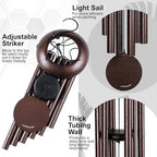 vanquer wind chimes for outside deep tone, close-up detail