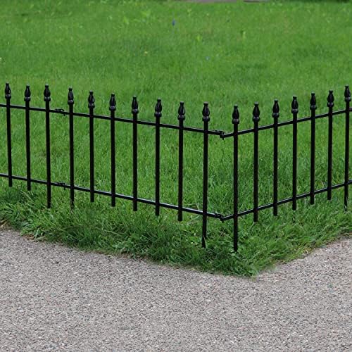 sunnydaze decorative garden fence border, 22" w x, view 9