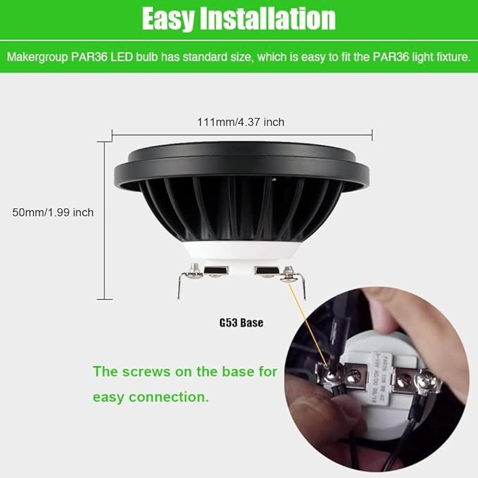 RGB PAR36 LED Light Bulb Color Changing, Warm White+15 Colors Choices on Remote Control, 12V Low Voltage Spotlight for Outdoor Landscape Lighting, Garden,Yard,Flagpole Lighting