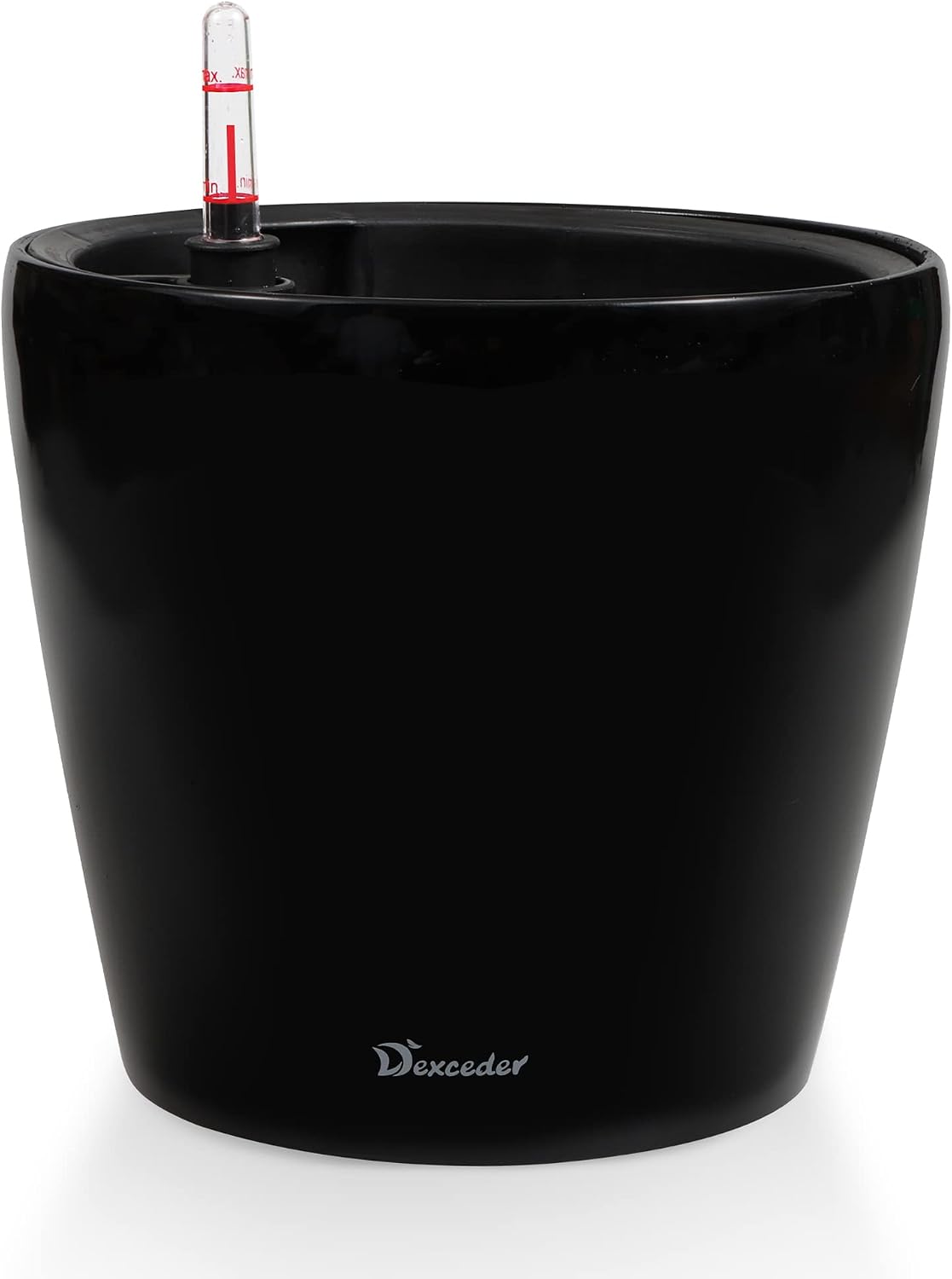 dexceder 11x10 self watering planter (black high gloss), main product view