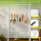 outdoor metal privacy fence screen 35 x 47, side view