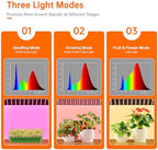bstrip mini indoor greenhouse with grow light, desktop, side view
