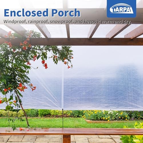 tarpal clear tarp 20x30ft large tarp waterproof clear, side view