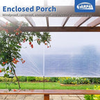 tarpal clear tarp 20x30ft large tarp waterproof clear, side view