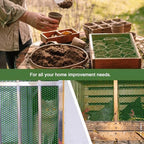 green plastic wire mesh fence 16in x 33ft on a desk or shelf