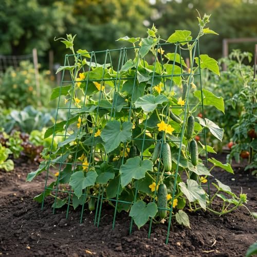 docred 39.4" h cucumber trellis, 2 pack foldable, front angle view