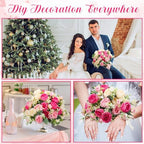 geosar 8 bundles artificial peonies flowers,bright color, package contents