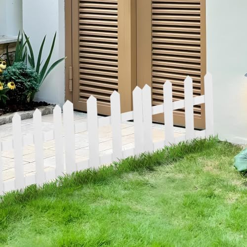 ganazono small wooden picket fence for christmas tree on a desk or shelf