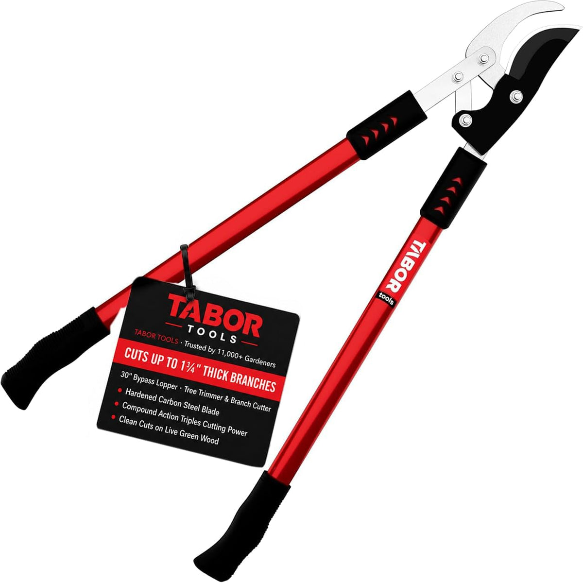 tabor tools gg11a bypass lopper with compound action, main product view
