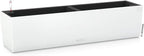 Lechuza 15680 Balconera Color 80 Self-Watering Planter for Indoor and Outdoor Use, 31" x 7" x7", White Matte