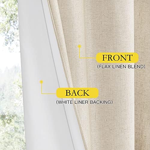 nicetown 100% absolutely blackout linen curtains with thermal, package contents