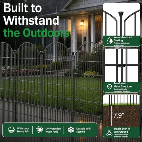 no dig garden fence panels, dog fence outdoor, package contents