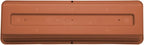 Bloem Dura Cotta 18" Terra Cotta Resin Rectangle Window Box Planter with Saucer Tray for Indoor and Outdoor Gardening