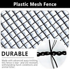 poyee deer fence netting 4x100ft plastic mesh netting showing dimensions