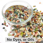 2LB Succulent and Cactus Colorful Pebbles, 3/8 Inch Stones | Pebbles for Indoor Plants Natural Decorative Polished River Rocks for Vases, Planters and Outdoor Gardening