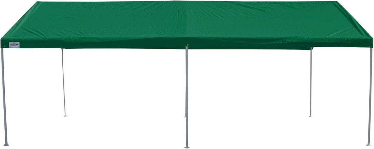 caravan canopy 10 x 20-feet domain carport, forest, close-up detail