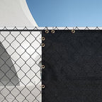 black 6ft x 50ft outdoor privacy screen fence, package contents