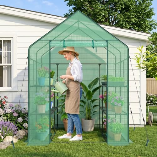 ohuhu greenhouse for outdoors with screen windows, 57, package contents