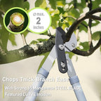 altdorff garden loppers pruning shears, updated 3pcs hedge, close-up detail