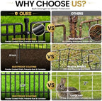 no dig garden fence, dog fencing outdoor for, side view
