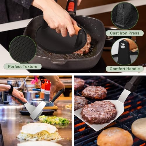 griddle accessories kit for blackstone, perfect flat top, side view
