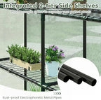 happygrill greenhouses for outdoors, portable greenhouse with pe, front angle view