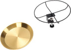 Haofy 304 Stainless Steel Detachable Bird Bath Bowl for Outdoor Garden Yard Patio Weatherproof Rustproof Removable Waterer for Backyard Bird Lovers and Nature Enthusiasts