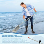 sand flea rake, detachable long handle sand sifter on a desk or shelf